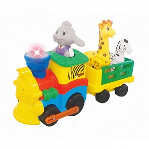 Интерактивная развивающая игрушка - Паровозик Сафари (Kiddieland, KID 053884veg)